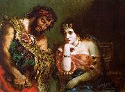 Cleopatra and the Peasant Eugene Delacroix